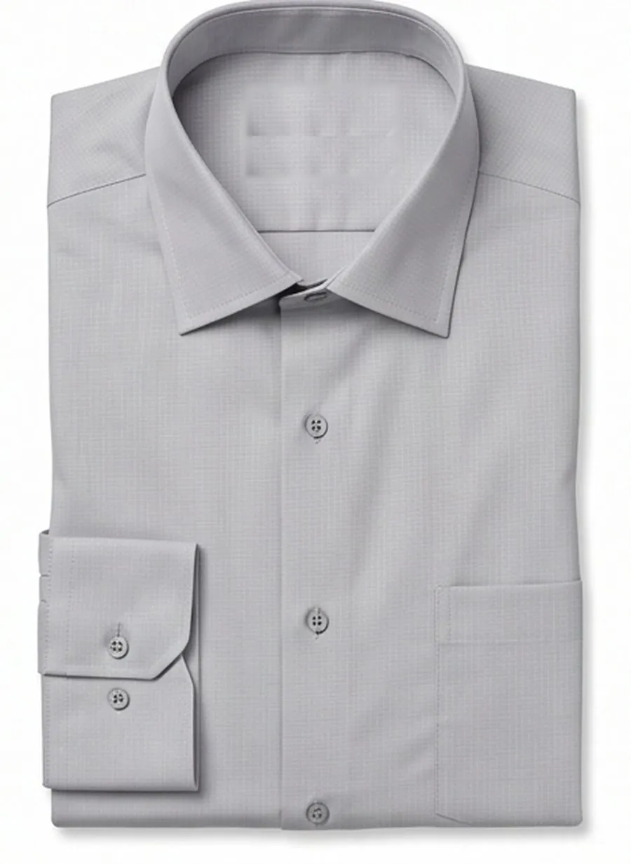 Slim-Fit Executive Uniform Dress Shirt (Grey)